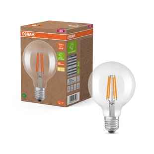 Osram Ledfilamentlamp Globe - D9,5cm - Warm Wit - E27 - 3,8w