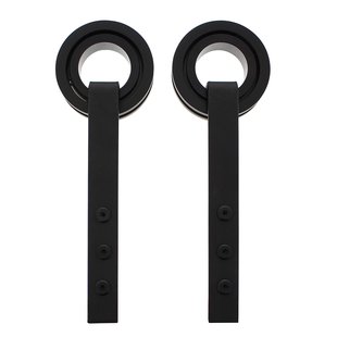 Intersteel Hangrollen Recht Modern Top 255mm Matzwart 2 Stuks