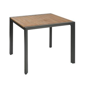 Tuintafel Aluminium Donkergrijs 90x90cm