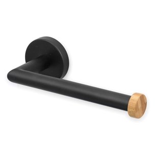 Msv Toiletrolhouder Iana - Metaal - Zwart Mat