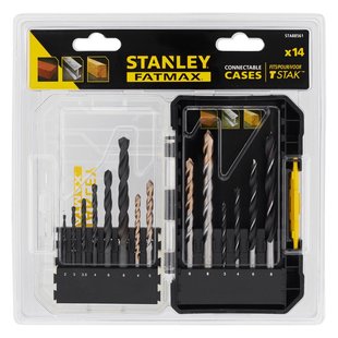 Stanley Multimateriaalboor Set - Diam. 2-8mm - 14 Stuks