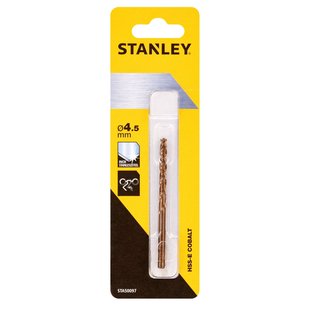 Stanley Metaalboor Sta50097-qz Hss-e Kobalt 4,5mm