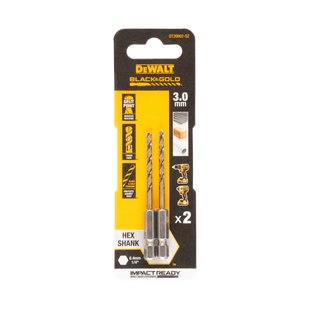 Dewalt Hss-metaalboor Black & Gold Zeskant - Diam. 3mm