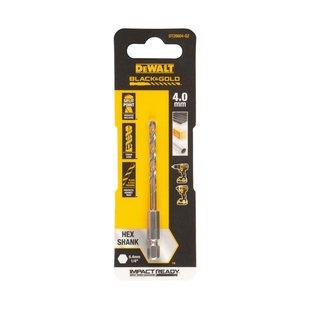 Dewalt Hss-metaalboor Black & Gold Hex - Diam. 4mm