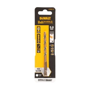 Dewalt Hss-metaalboor Black & Gold Hex - Diam. 5mm