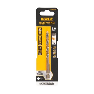 Dewalt Hss-metaalboor Black & Gold Hex - Diam. 6mm