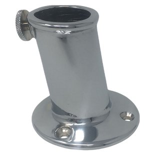 Seilflechter Vlaggenstokhouder - Messing Verchroomd - Diam. 25mm