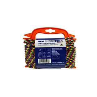 Seilflechter Trimlijn 6mm Gevlochten Mixed Color 15m Op Haspel