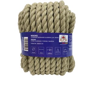 Seilflechter Gedraaide Touw – Wiking Klassiek Bruin – 12 Mm X 10 M
