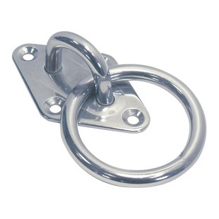 Seilflechter Oogplaat - Rvs 304 - Ruitvormig - Diam. 6 Mm - 65x40mm