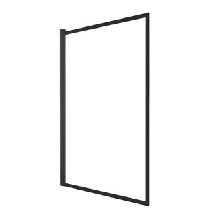 Aurlane Badwand Mat Zwarte Frame 130x75cm