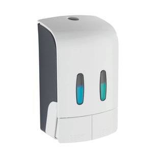 Wenko Zeepdispenser/ Desinfectiemiddel Tartas 2x480ml Wit