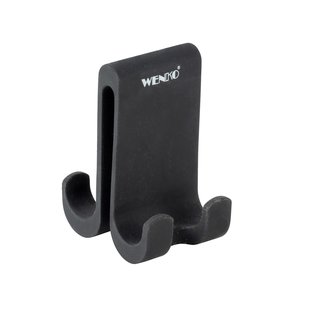 Wenko Dubbele Handdoekhaak Verna Duo Silicoon Zwart