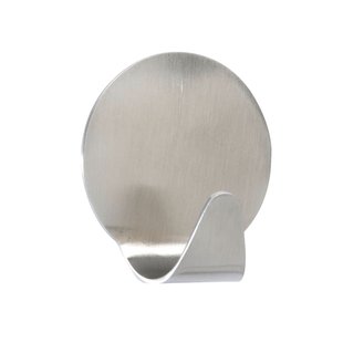 Wenko Wandhaak Rond Medium 2 Stuks Rvs Glanzend