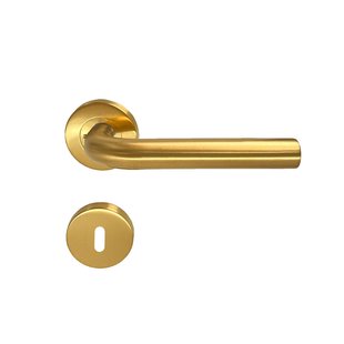 Avenue Deurkruk Op Rozet Dolce - Messing - Goud Mat - Sleutelgat - 195 Mm