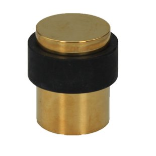 Messing Deurstopper + Rubberen Ring 1 Stuk