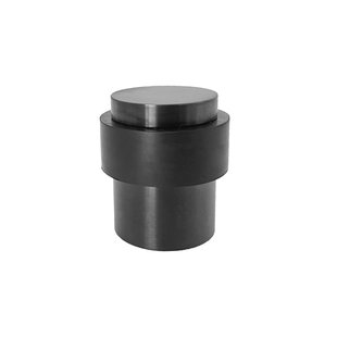 Deurstopper Vloer Breede Rand Pvd Gun Metal 40mm