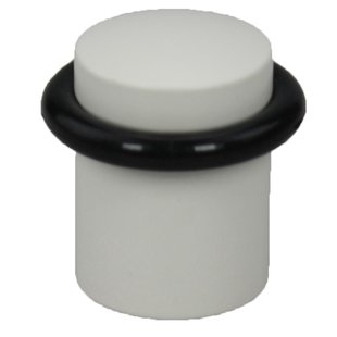 Wit Metalen Deurstopper + Rubberen Ring 1 Stuk