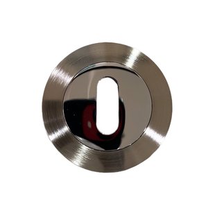 Avenue Sleutelplaat Chroom Glans/mat 2 Stuks