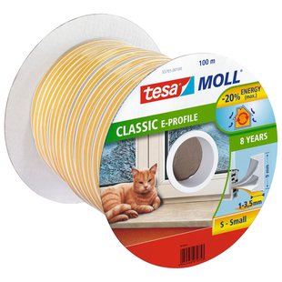 Tesa Tochtband E-profile Wit 100m