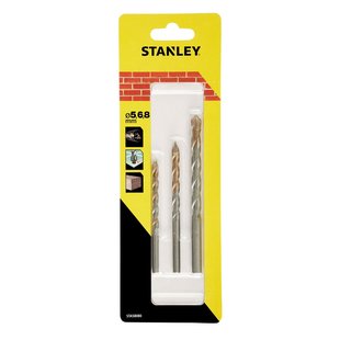 Stanley Carbide Metselboor Set - Diam. 5/6/8mm - 3 Stuks