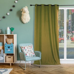 Isophonique Verduisterend En Isolerend Kant En Klaar Gordijn Groen 140 X 260