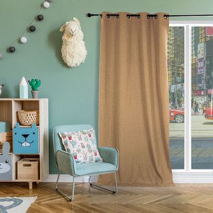 Isophonique Verduisterend En Isolerend Kant En Klaar Gordijn Beige 140 X 260