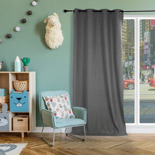Isophonique Verduisterend En Isolerend Kant En Klaar Gordijn Donkergrijs 140 X 260