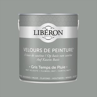 Liberon Velours De Peinture Muurverf - Mat - Gris Temps De Pluie - 2,5l