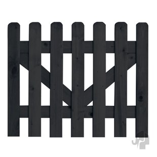 Elephant Tuinpoort Vuren Zwart 100x80cm