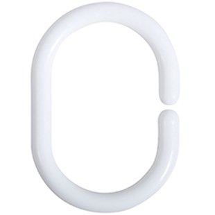 Msv Douchegordijnringen 12 Stuks Wit