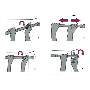 Msv Douchestang 70-120cm Uitschuifbaar Wit