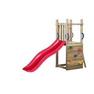 Swingking Speeltoestel Met Glijbaan Toren Irma Rood 175cm