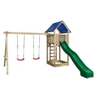 Swingking Speeltoestel Met Glijbaan Tour Jonas Groen 300cm