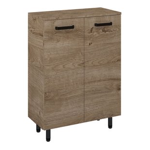 Royo Kast Ava 60cm 2 Deuren Eik En Zwart Met Poten