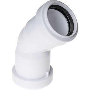 Ppc Bocht 45gr 40mm Wit