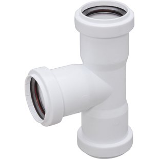 Ppc T-stuk 90gr 40mm Wit