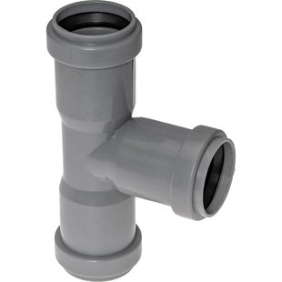 Ppc T-stuk 90graden 32mm Grijs