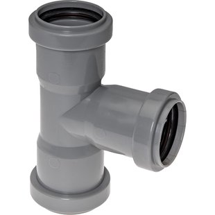 Ppc T-stuk 90graden 40mm Grijs