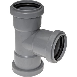 Ppc T-stuk 90graden 50mm Grijs