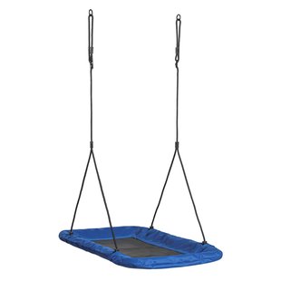 Swingking Schommel Rechthoekig Blauwe Canvas 100x65x55cm