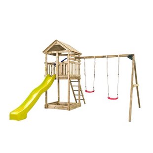 Swingking Speeltoestel Met Glijbaan Daan Geel 300cm