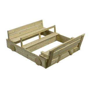 Swingking Zandbak Auto Boot Geïmpregneerd Hout 120x100x20cm