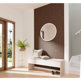 Cando Lattenwand Decowall Acoustic - Walnoot - 260x30cm - 2 Stuks