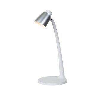 Lucide Bureaulamp Ludo Wit Zilver 4,5w