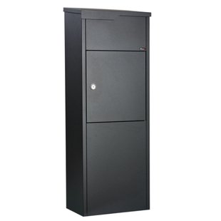 Allux Pakketbrievenbus 650 - Staal - Zwart - 38x105x23cm