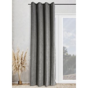 Cotele Lichtdoorlatend Kant En Klaar Gordijn Grijs 140 X 245 Cm