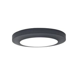 Lutec Plafondlamp Kayah Donkergrijs ⌀30,5cm 16,5w