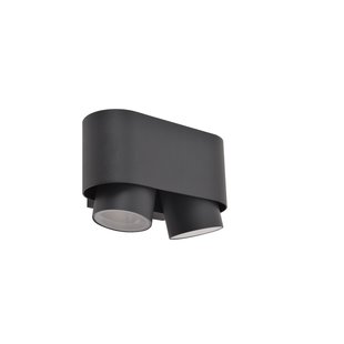 Lutec Wandlamp Cypres Donkergrijs 2xgu10