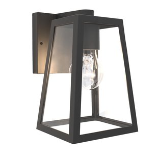 Lutec Wandlamp Fia Zwart E27